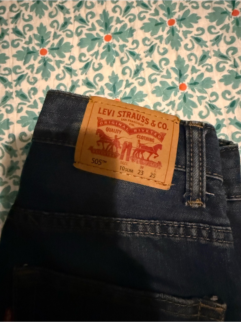 Levi's Kids Dark Blue Denim Jeans
